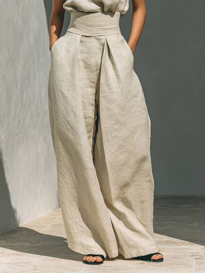 Claudia | Conjunto de Lino Sofisticado