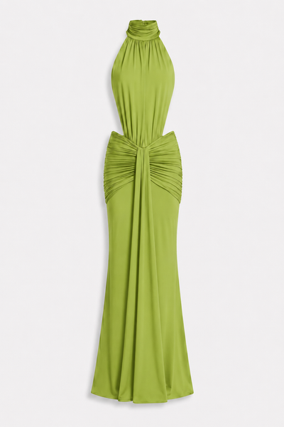 Silvia | Vestido Largo con Escote Halter