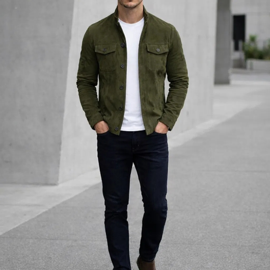 Lorenzo | Chaqueta de ante premium