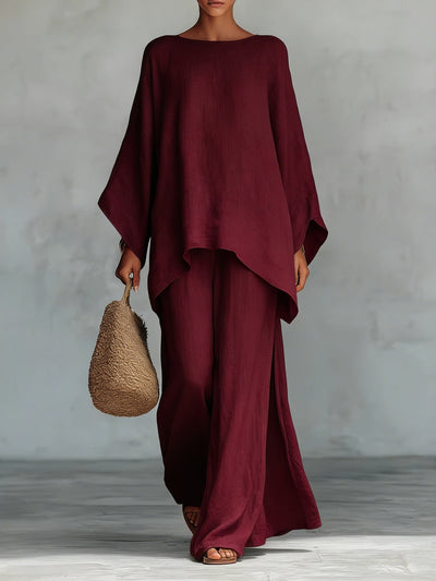 Mencía | Conjunto de lino elegante y fluido