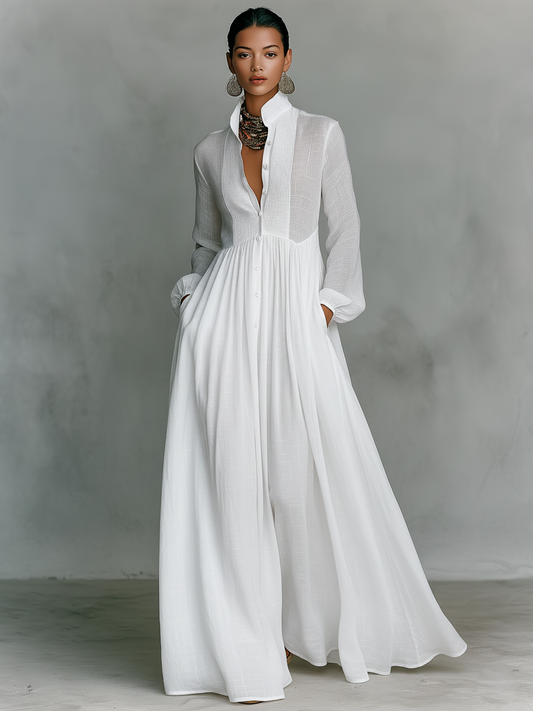 Rebeca | Vestido largo minimalista