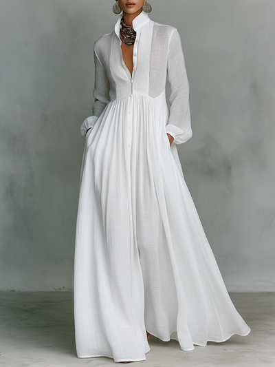 Rebeca | Vestido largo minimalista