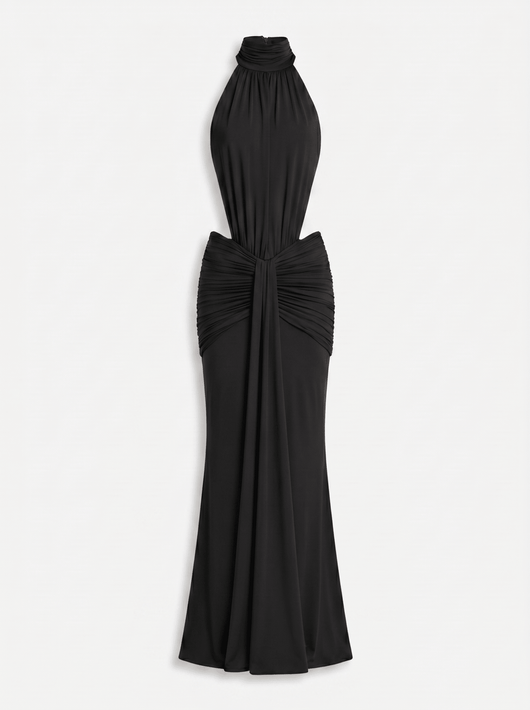 Silvia | Vestido Largo con Escote Halter