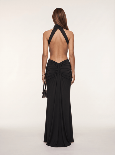 Silvia | Vestido Largo con Escote Halter