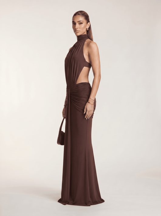 Silvia | Vestido Largo con Escote Halter