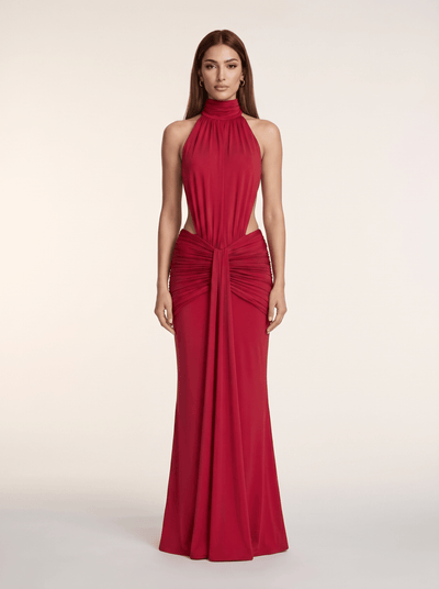 Silvia | Vestido Largo con Escote Halter